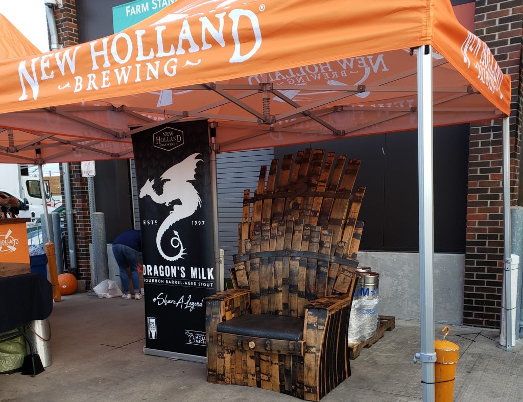 “Barrel Throne” at the Detroit Fall Beer Festival